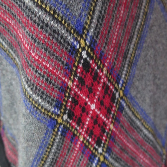 Fred Perry Tartan Plaid Collared Sweater - Wool/Cotton - Picture 4 of 10
